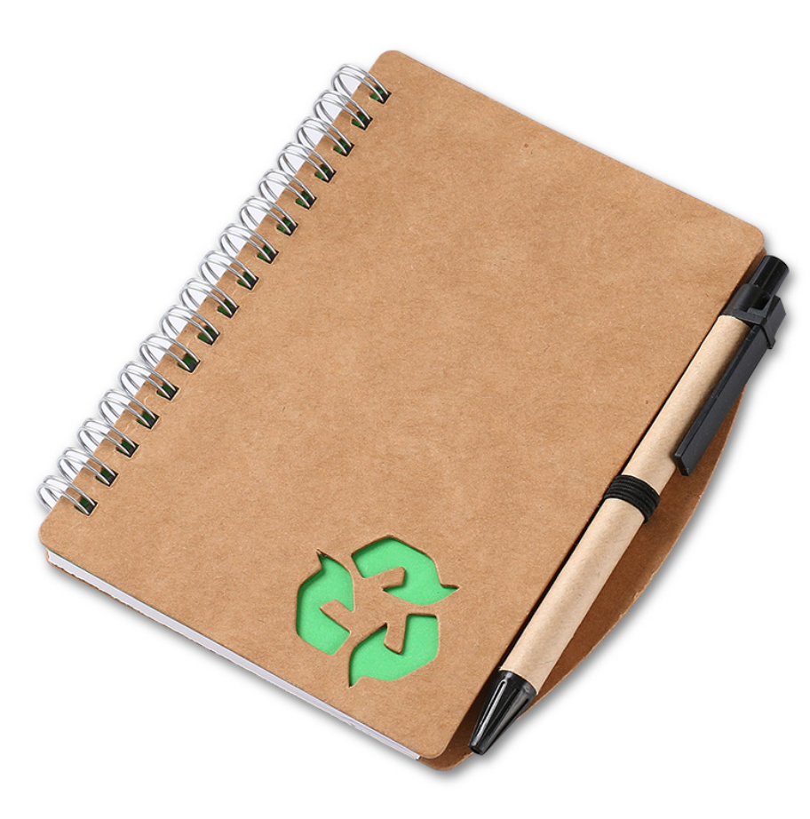 Craft Cover Notebook with Pen